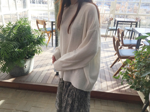 beebee knit top : ivory