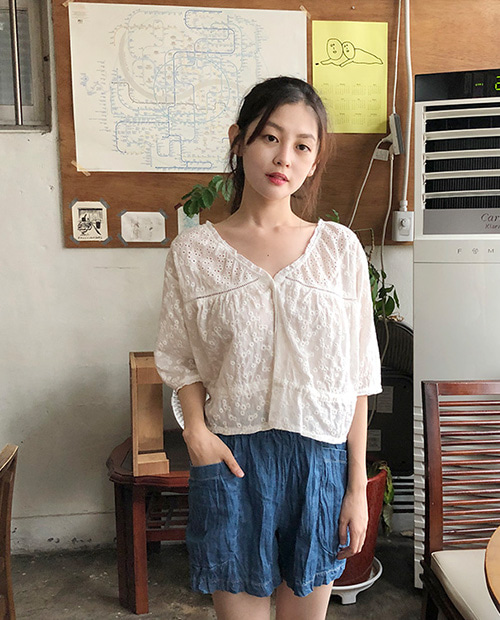 mini lace blouse