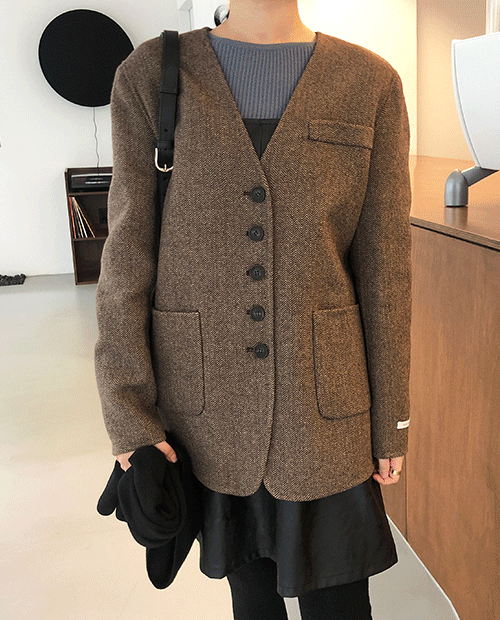 classic herringbone coat (handmade)
