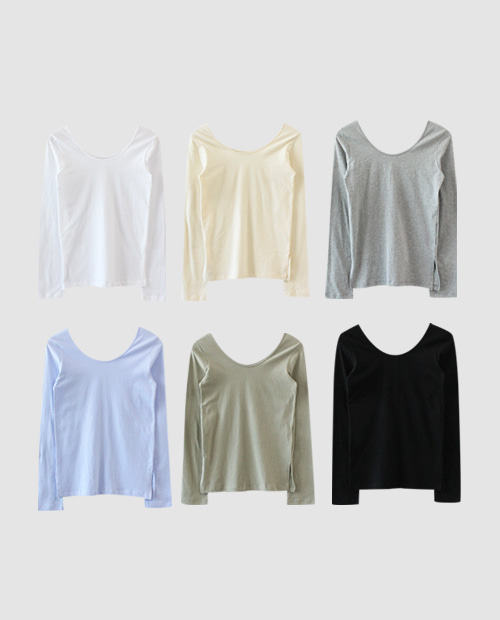 cotton daily tee / 6color