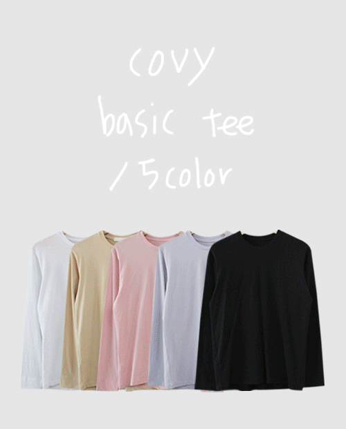 covy basic tee / 5color