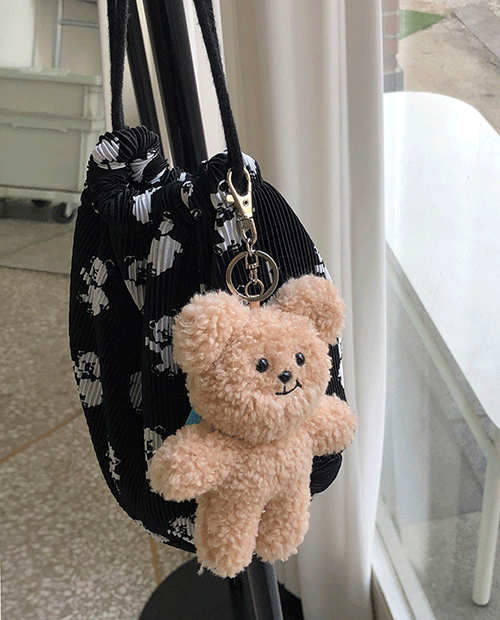 cute teddy bag / 2color