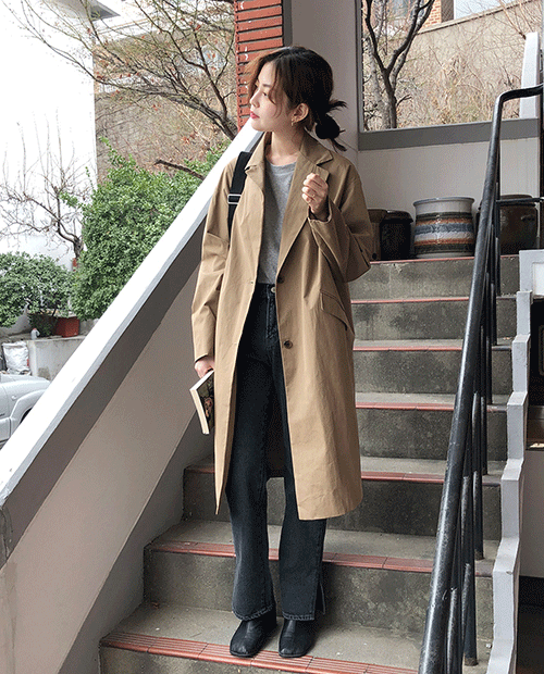 mail trench coat / 3colors