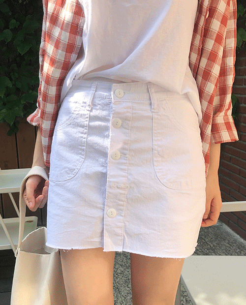 button skirt pants