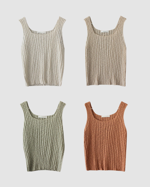 sara knit sleeveless / 4colors