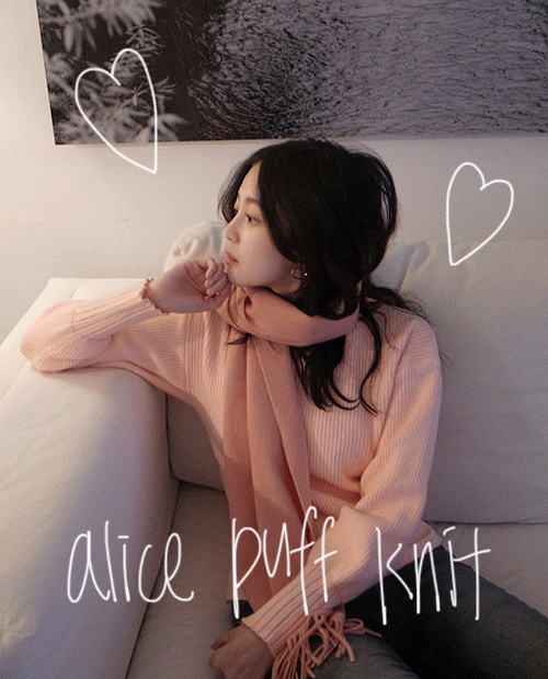alice puff knit / 4colors