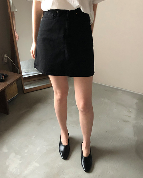 easy mini skirt / 2color