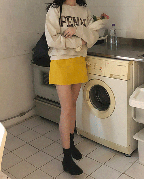 skin mini skirt / 2color
