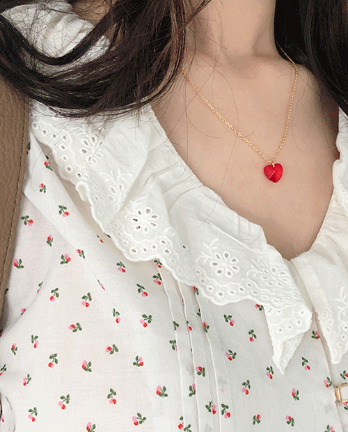 adorable necklace : red