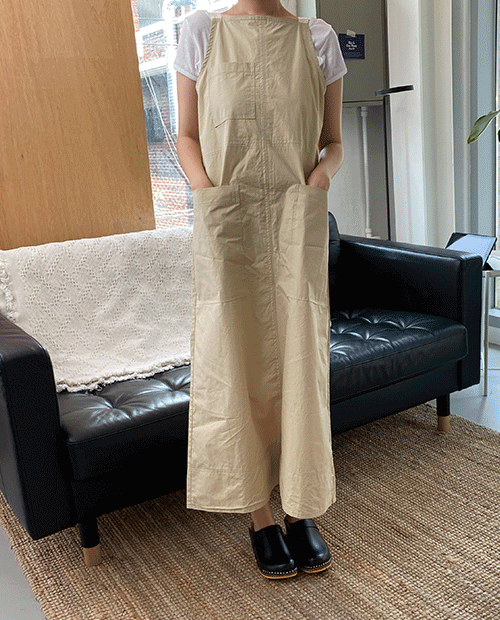 nestle pocket dress : beige