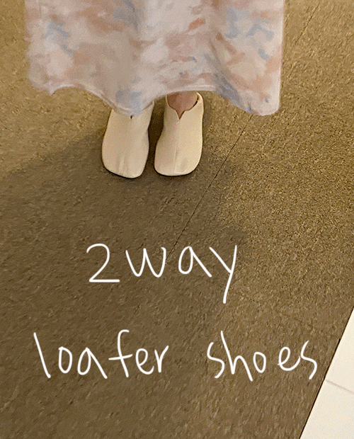 2way loafer shoes / 2color