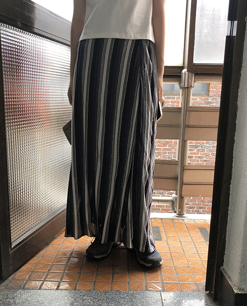 vintage stripe skirt / 2color
