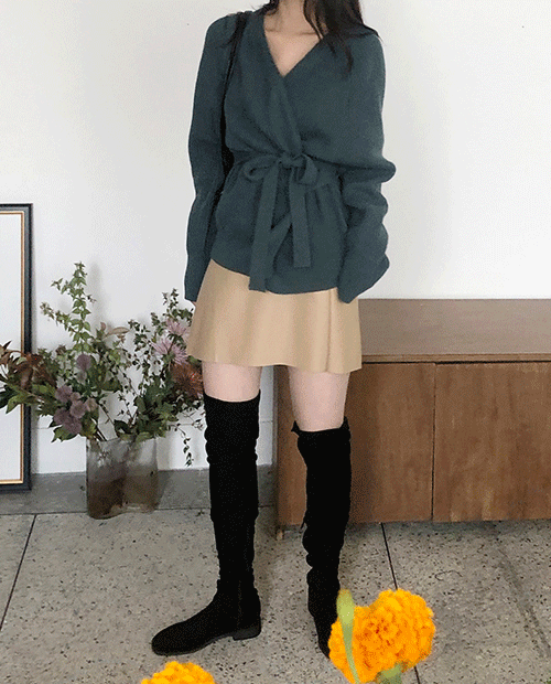 front unbal skirt / 3color
