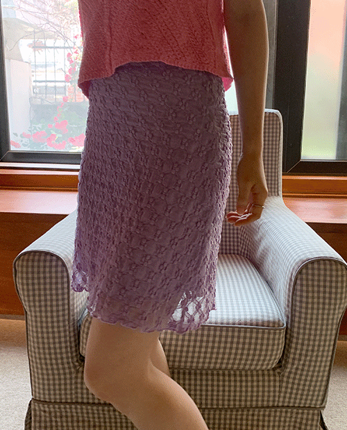 bloom low skirt : purple