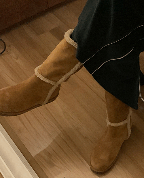 fur ugg boots / 2color