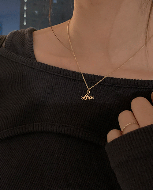 love necklace / gold