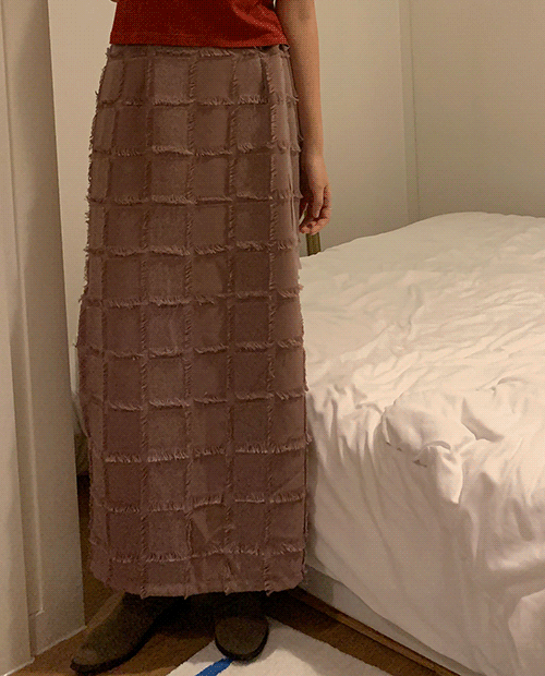 las vintage long skirt / 2color
