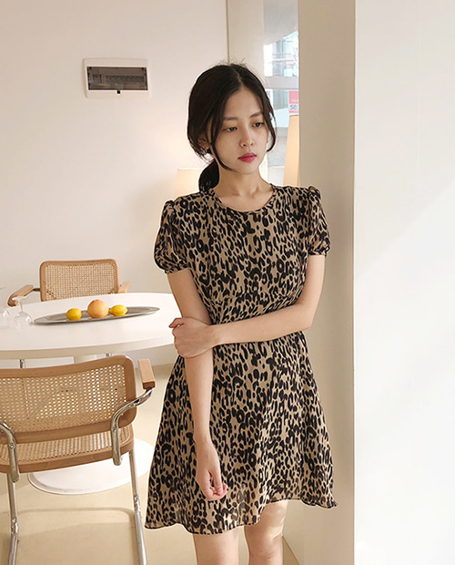 leopard mini dress