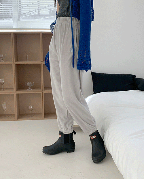 needle terry pants / 2color