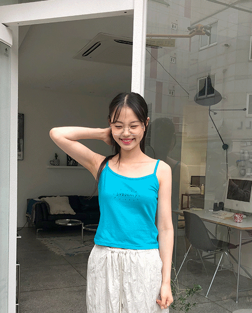 suddenly sleeveless top / 3color