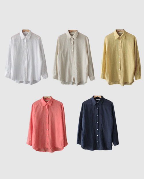 easy linen shirts / 5colors