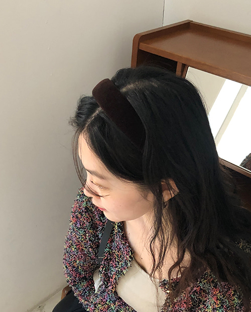 velvet hair band / 2color