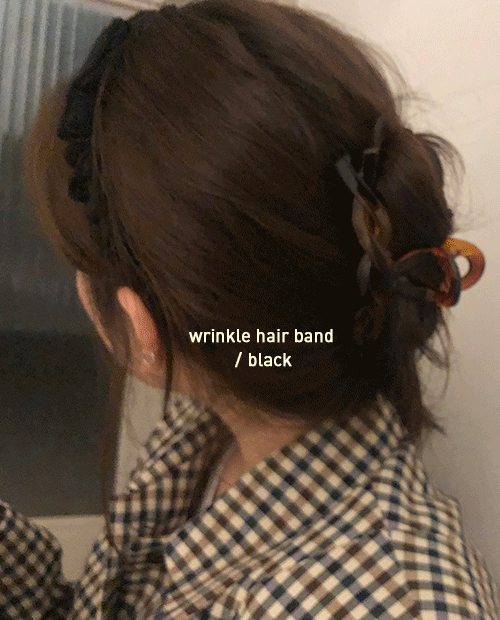 wrinkle hair band / 3color