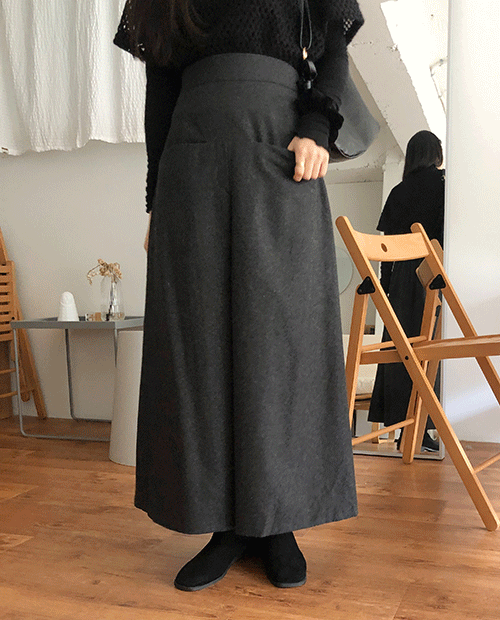 two pocket skirt / 2color