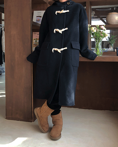dali duffle handmade coat : navy
