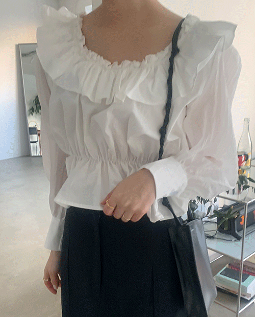 back string blouse / 2color