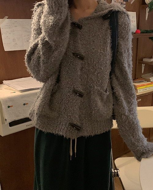 snow duffle knit cardigan / 3color
