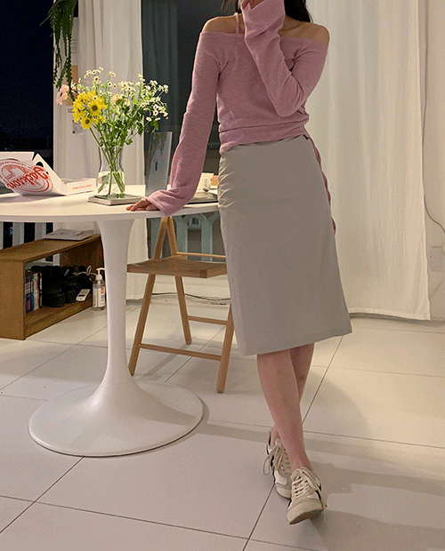 spring nylon skirt / 2color