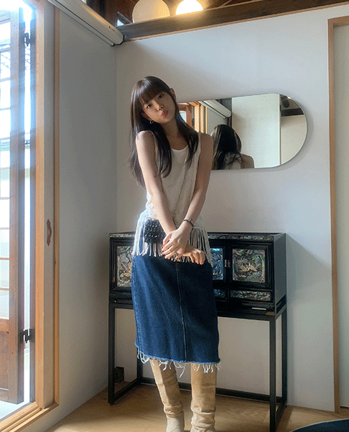 lisa skirt : blue