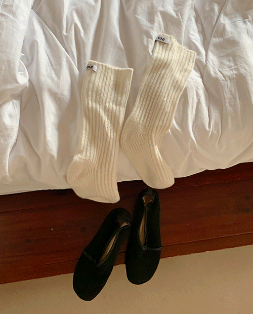 cozy knit socks / 2color